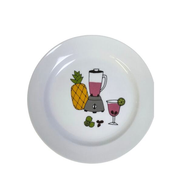 Margarita by Ursula Dodge 1970s Platter Salt Dish & 8 Appetizer Plate Set-Retro - Picture 4 of 16